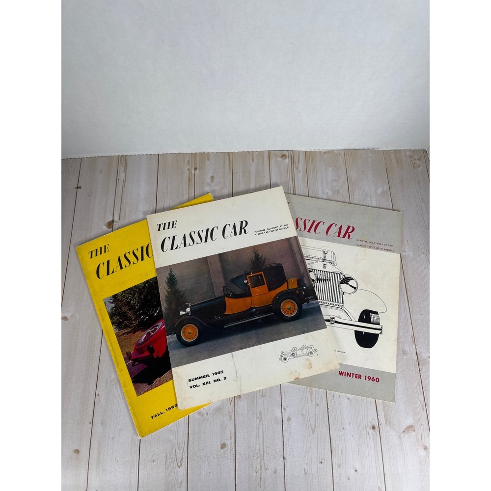 The Classic Car Magazine Lot 1960 1962 1965 Vintage Automobile Club America
